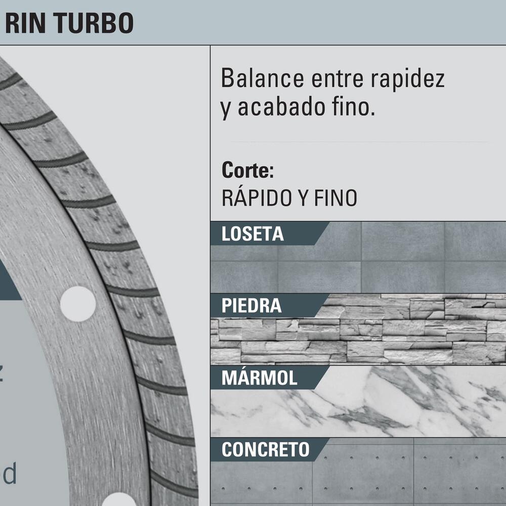 DISCO DIAMANTADO DE 4-1/2`` X 2.2 MM RIN TURBO