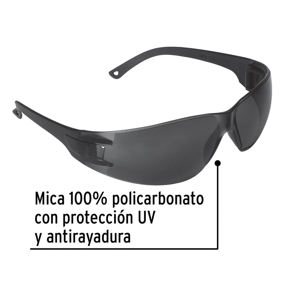 LENTES DE SEGURIDAD GRISES